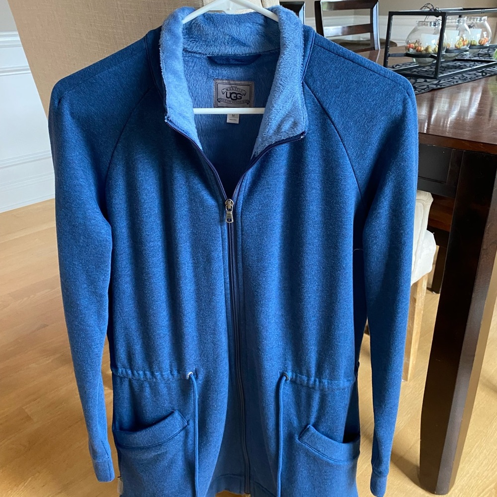 UGG Fleece Lined Full Sweatshirt- Blue Size Medium